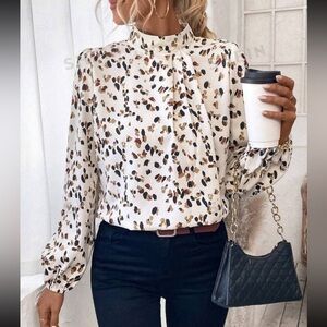 SHEIN Lune Elegant & Versatile Long Sleeve Shirt